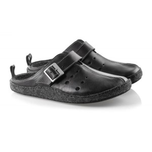 Paps męskie obuwie domowe model ME 1050 ME 1051 Black  buty do wkładek ortopedycznych np. Vasyli